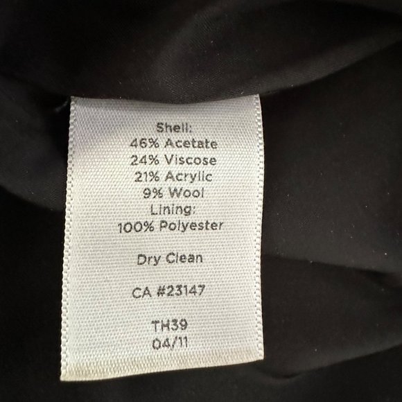 Talbots | Black & Gray Print Design A-Line Skirt w/ Lining | Size 8P - Picture 7 of 8